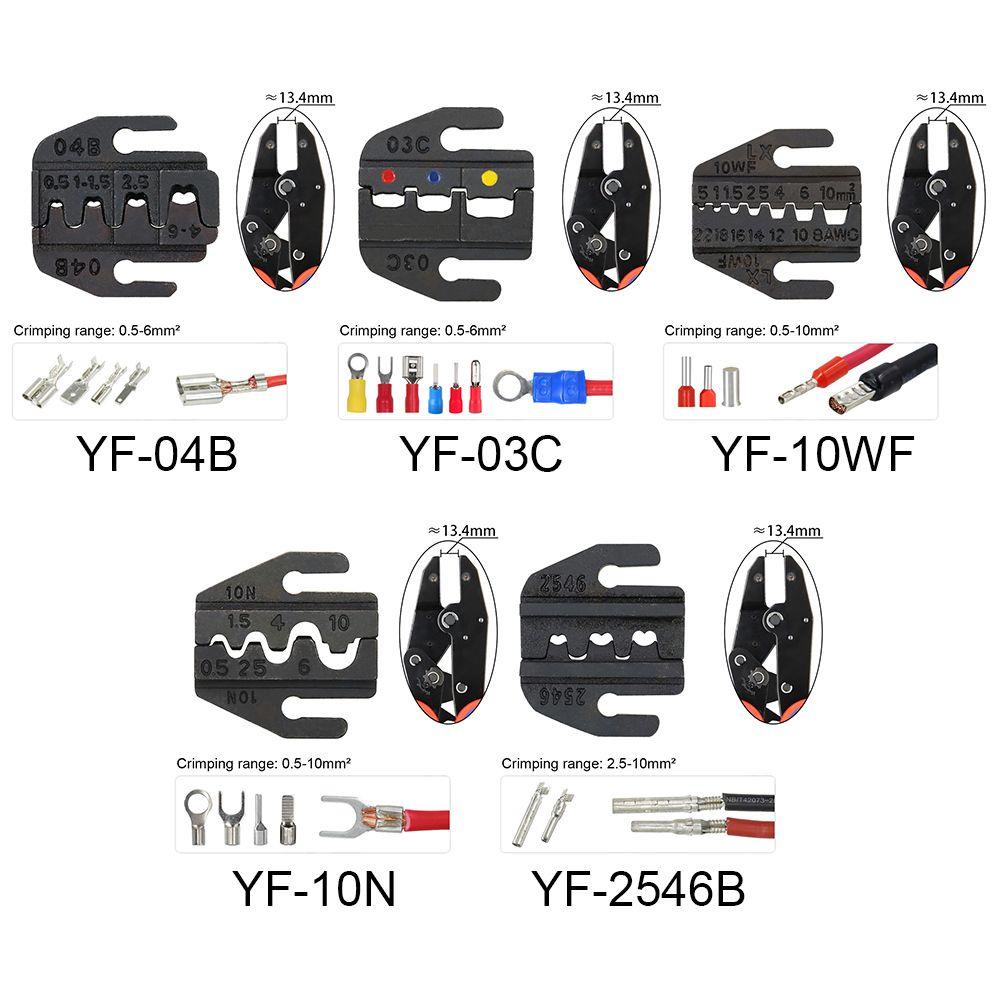 Solighter Ferrule Crimp Sets Alat Tukang Listrik Manual Wire Crimper Tool Wire Terminal Ferrule Crimper Plier Tang Crimping Tang Jaws