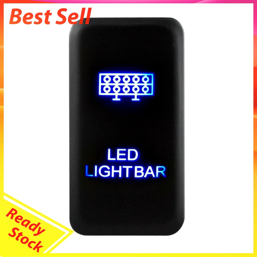 Saklar Tombol Tekan ON-OFF 2 Arah 12v Dengan 2 Lampu LED Warna Biru