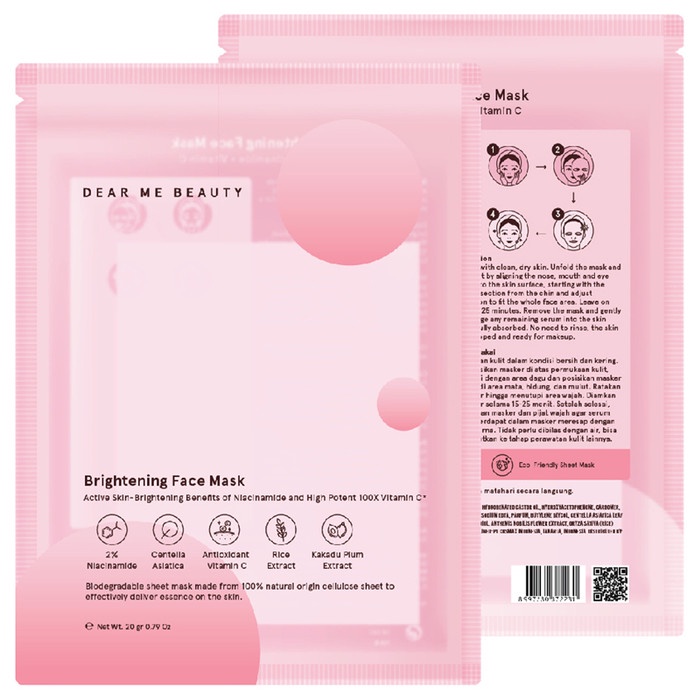 Dear Me Beauty Brightening Sheet Mask