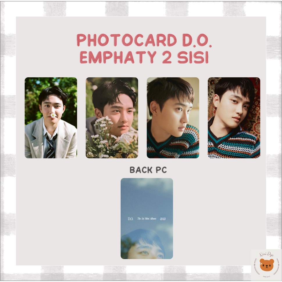 Photocard Unofficial D.O. 1st Mini Album Rose Look Like Mumo Benefit Bene PC Do Kyungsoo EXO Japan