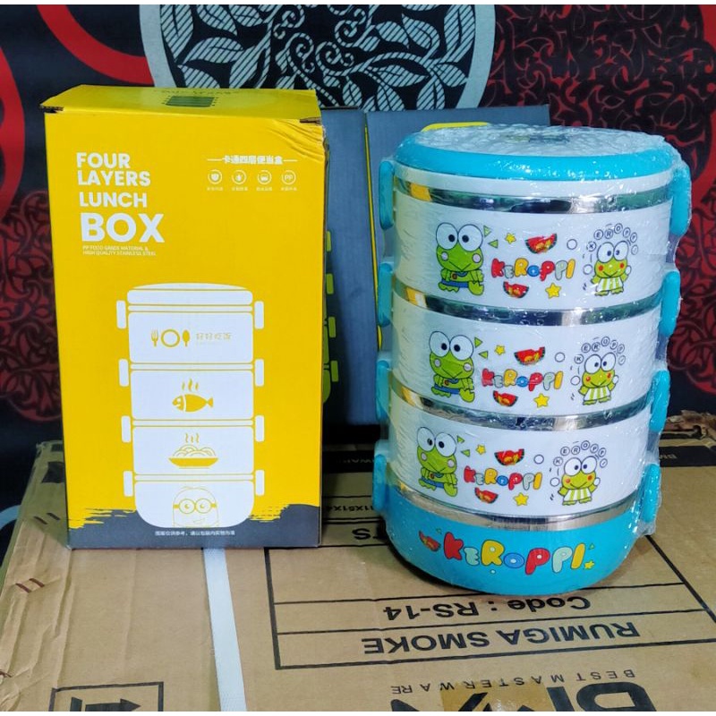 Rantang susun Karakter stainless 4 susun