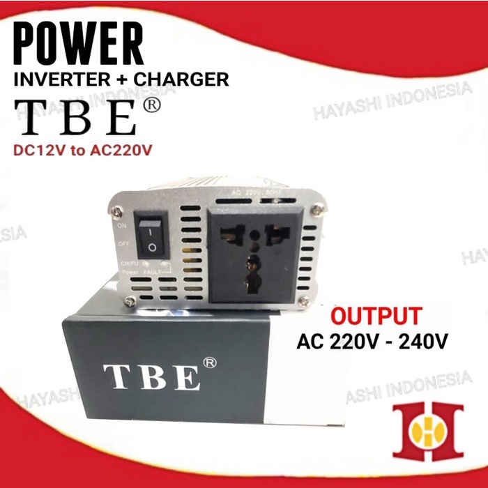 TBE Power Inverter Charger DC 12V T0  AC 220V 500 660 1000 1200 Watt