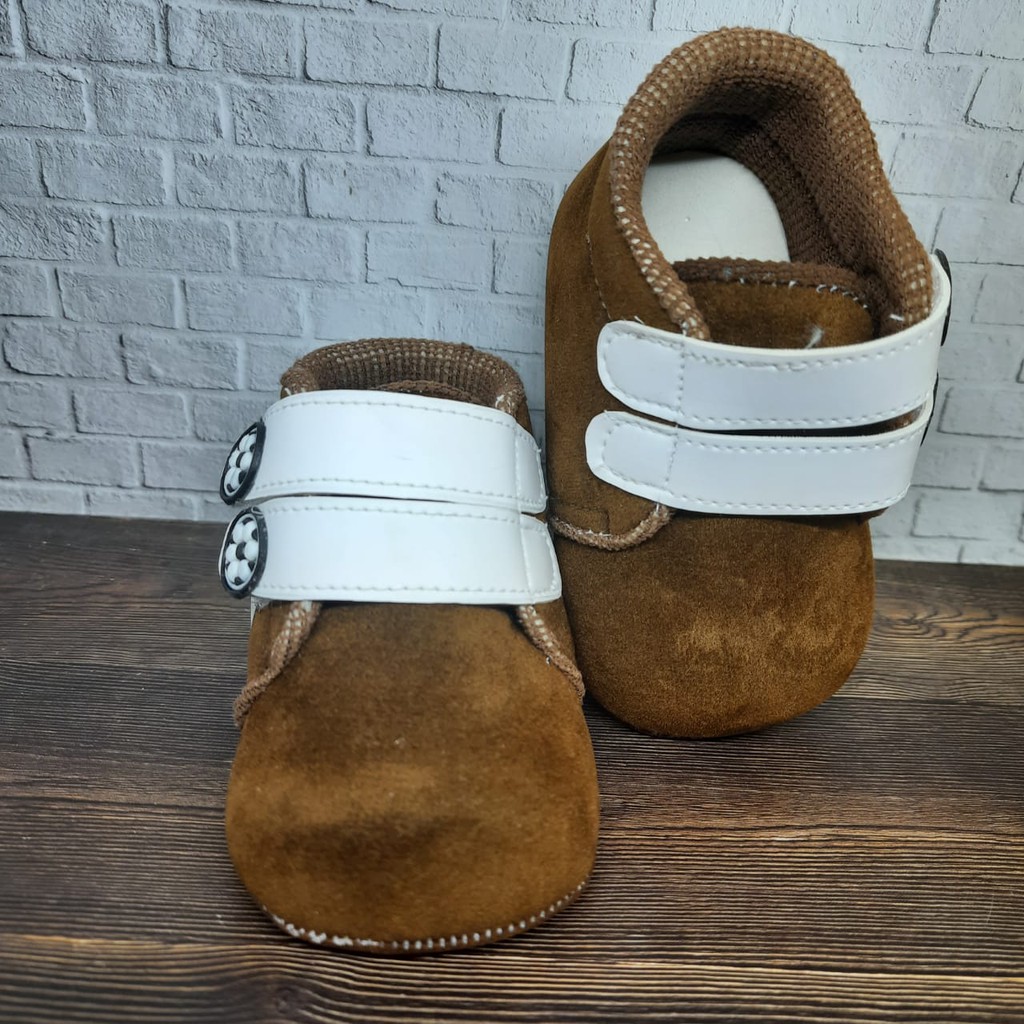 SEPATU PREWALKER BABY BAYI LAKI-LAKI BOLA 0-12 BULAN JARING GP07