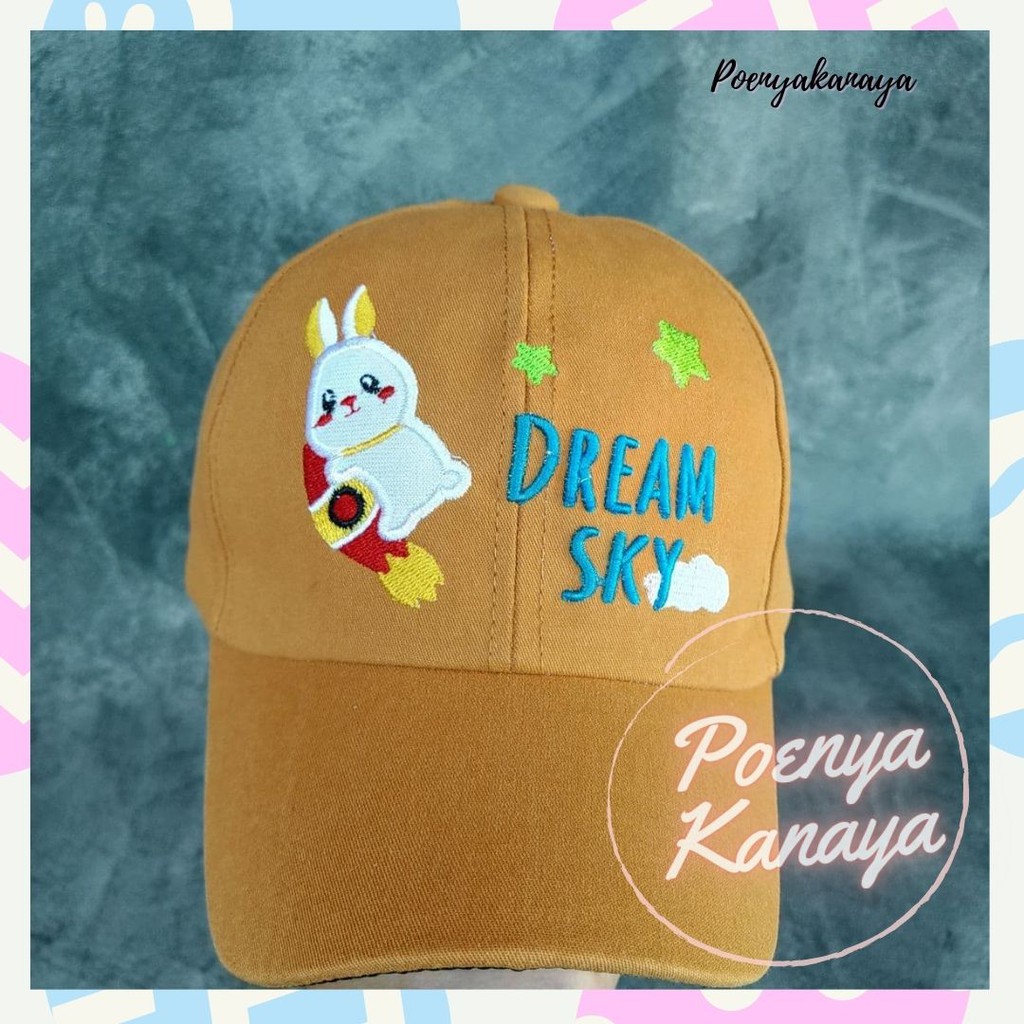 Topi Pet Baseball Bayi Anak Karakter Lucu Oreo H700-4 DREAM SKY TP14