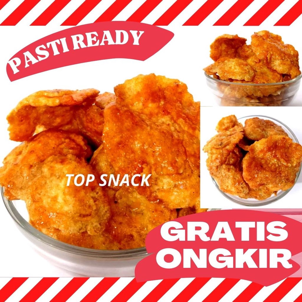 

500GRAM Emping pedas besar renyah kriuuuk