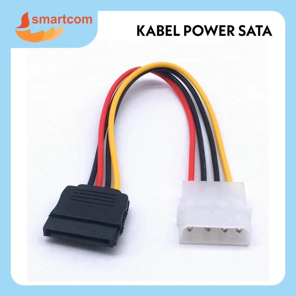 Jual Kabel Power Sata 4 Pin Male To Sata 15 Pin Female Shopee Indonesia 9221