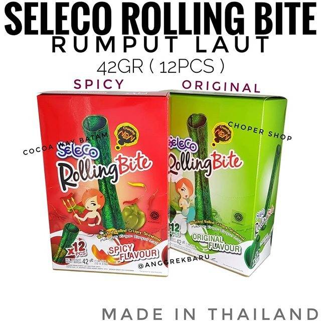 Jual Seleco Rolling Bite Rumput Laut Gr Spicy Original Flavour