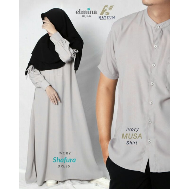 Baju Couple Shafura Dress Musa Shirt By Elmina Dan Hayzum Di Jual Terpisah