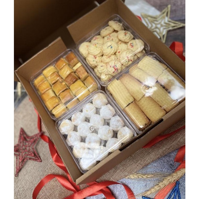 

HAMPERS PARCEL NATAL KUE KERING PREMIUM 4 VARIAN BY REQUEST HOME MADE XCD521XS