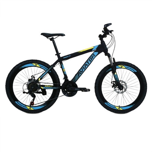 Sepeda Gunung - MTB Bike Aviator 24 - Black-Blue
