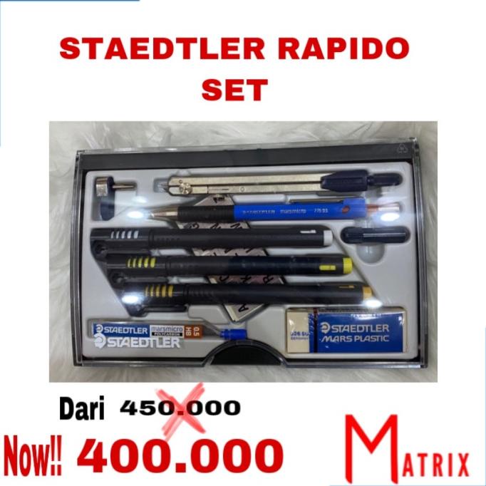 

Staedtler rapido set - rapido staedtler - alat tulis arsitek