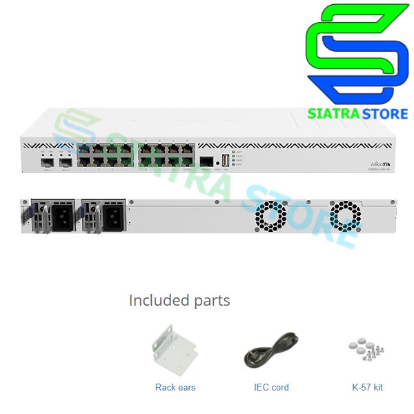 MikroTik CCR2004-16G-2S+|Cloud Core Router CCR 2004 16G 2S+