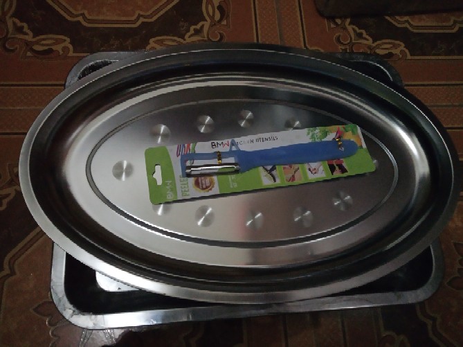 Loyang Segi / Baking Tray / Nampan Baki Segi Stainless