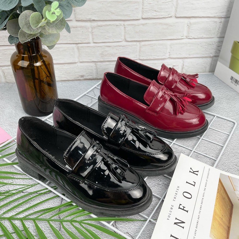 Sepatu wanita import  Loafers E998