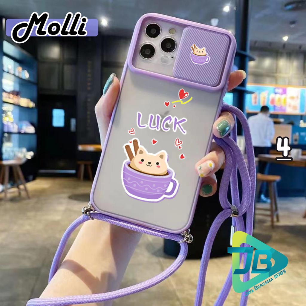 SOFTCASE SLINGCASE SLIDE PELINDUNG KAMERA MOLLI SAMSUNG OPPO VIVO REALME IPHONE XIAOMI JB4768