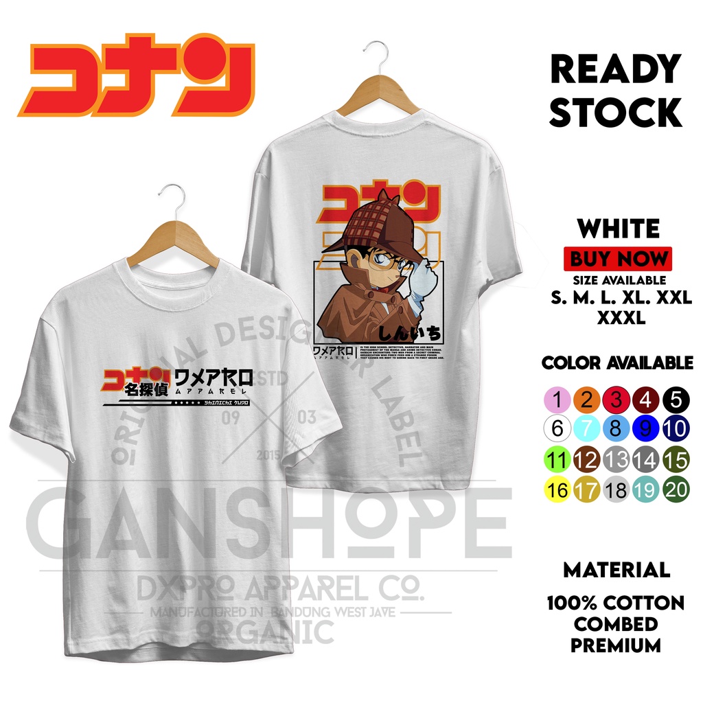 NEW T-SHIRT SERIES ANIME DETEKTIF CONAN SINICHI PREMIUM DXPRO