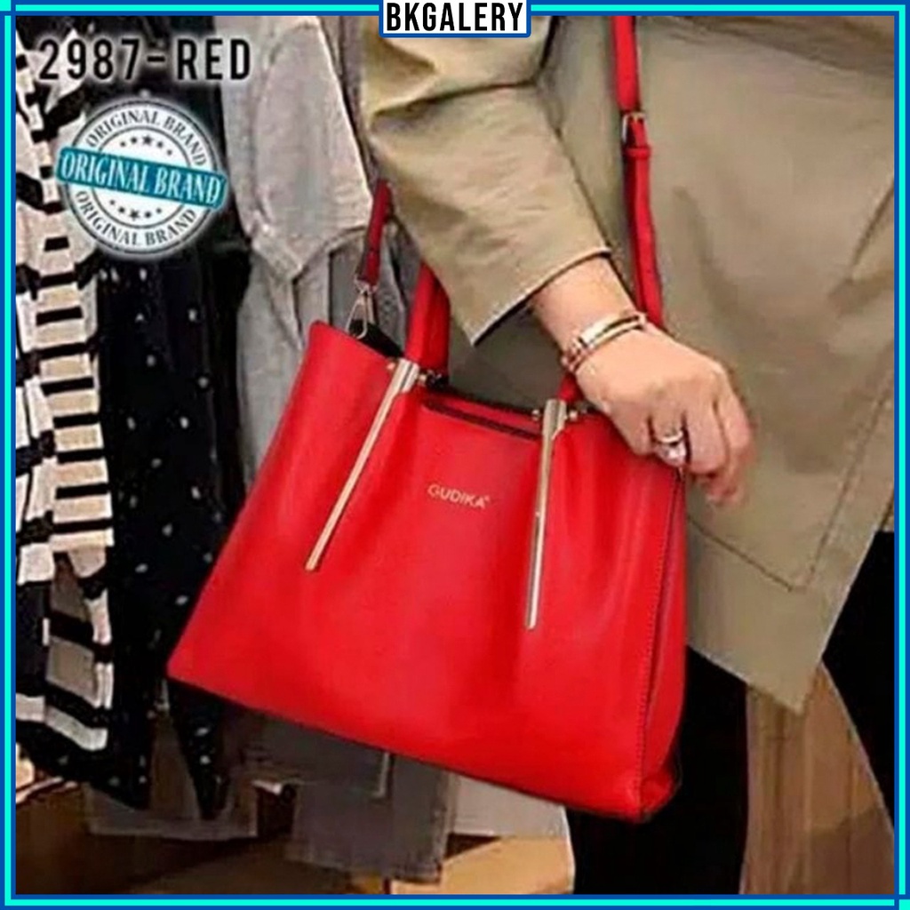 Terima COD Reseller GrosirTas Selempang GUDIKA Wanita Original 2987 import Batam / Tas branded