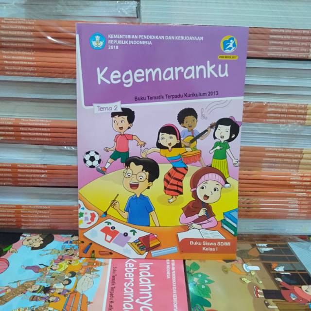 Buku Tematik Kelas 1 Tema 2 Sd Mi Kegemaranku Shopee Indonesia