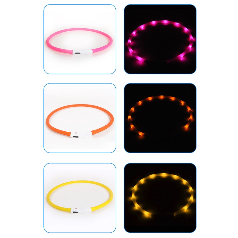 Kalung Anjing &amp; Kucing dengan Lampu LED Pet Collar Usb Rechargeable 102 &amp; 103