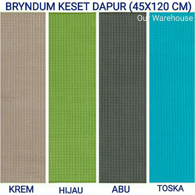 New Ikea Bryndum Keset Dapur, Karpet Panjang, Anti Slip, 45X120 Cm Free Ongkir