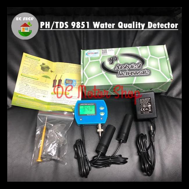 Alat Ukur Ph Tds Water Quality Monitor Online Meter Ph/Tds-9851 Ph9851 Kode 356