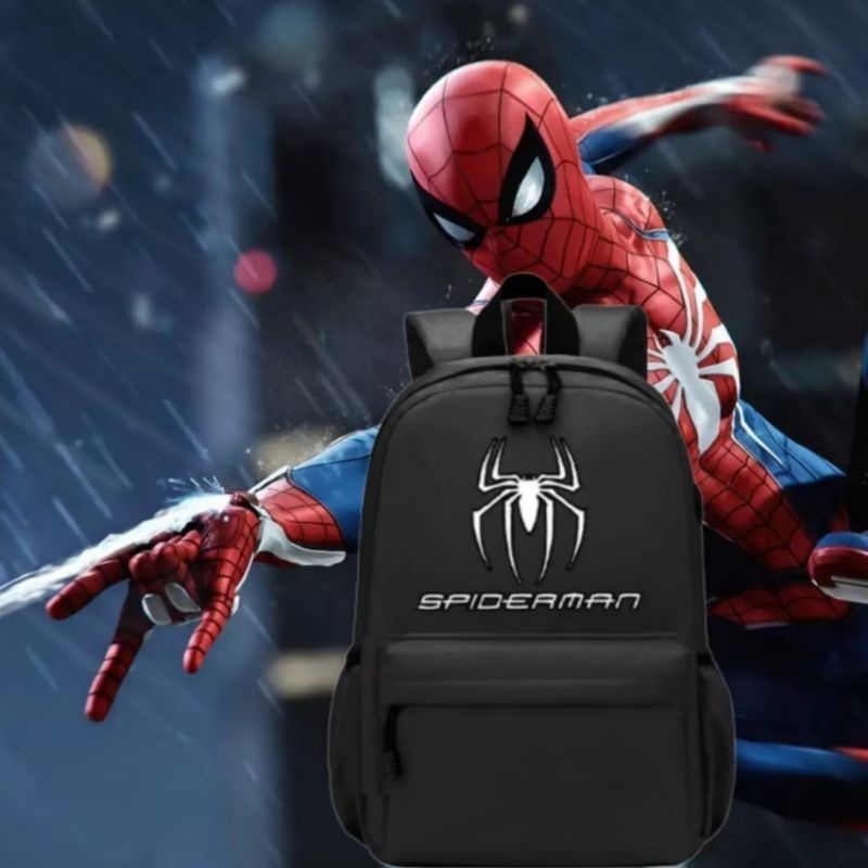 Back to school Tas ransel punggung laki laki kapasitas besar muat buku pelajaran lks spiderlaba