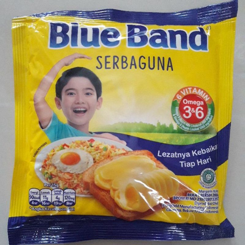 

Margarin Mentega Blue Band Serbaguna sachet 200 Gram