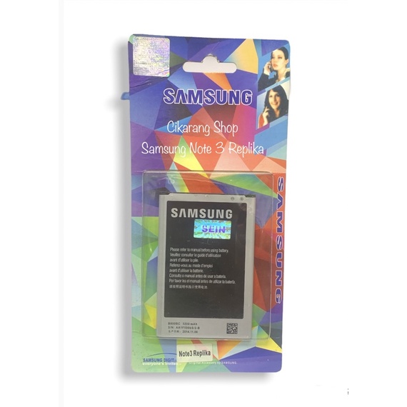 Baterai Samsung Original Note 3 Replika