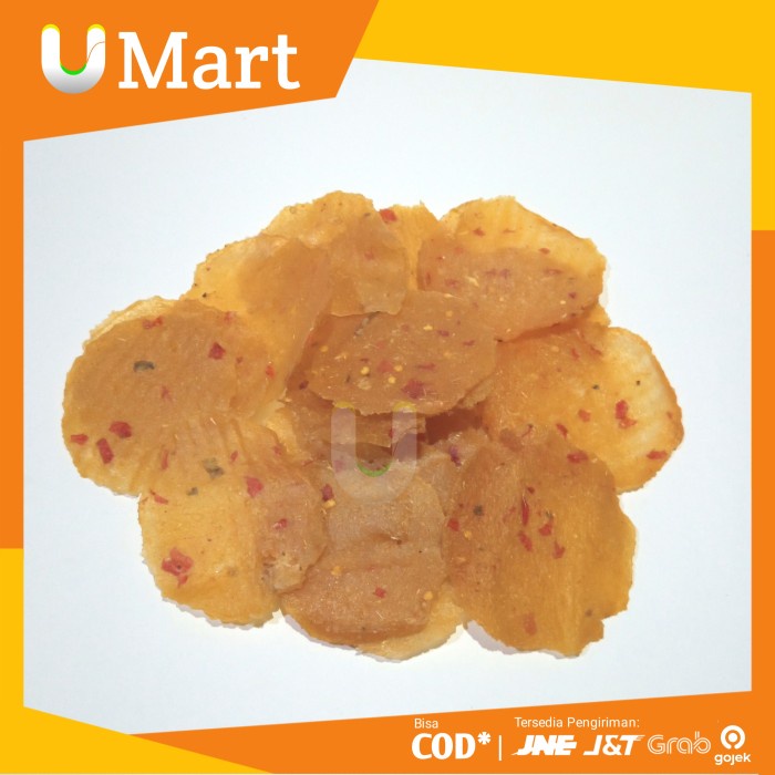 

U Mart - Kerupuk Opak Singkong Pedas 250 gram Krupuk Enye