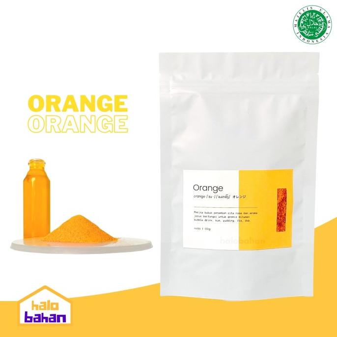 

(BISA COD) ORANGE Flavor Powder - Bubuk Perisa Jeruk - 100/200gr - HALAL MUI BIG SALE Kode 1075