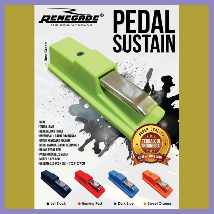 SUSTAIN PEDAL RENEGADE RPS 600 KUAT DAN TAHAN LAMA