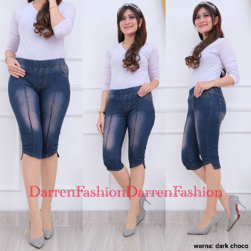 Celana Jegging 7/8 Jeans Wanita Stretch Nayla 7 8