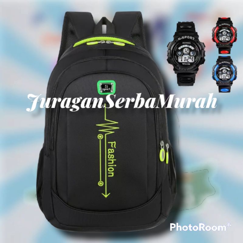 Tas Ransel Sekolah Original Laki-laki Tk SD SMP SMA Ukuran Besar Murah