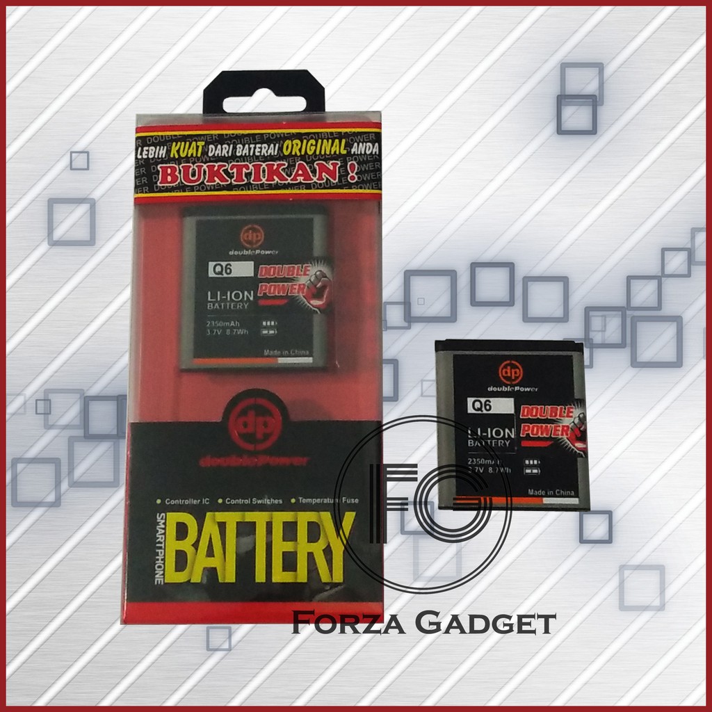 BATTERY DOUBLE POWER EVERCOSS Q6 2350MAH