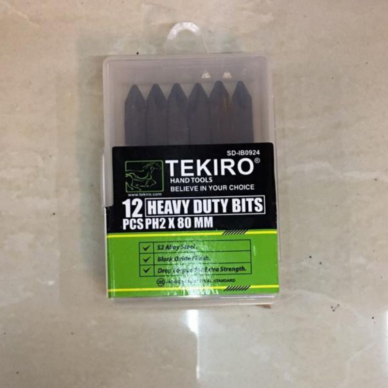 Mata obeng ketok set 12 pcs tekiro obeng ketok