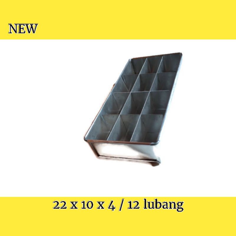 Loyang Sekat Brownies Loyang Kue Cetakan Kue  22 x 10 isi 12 lubang