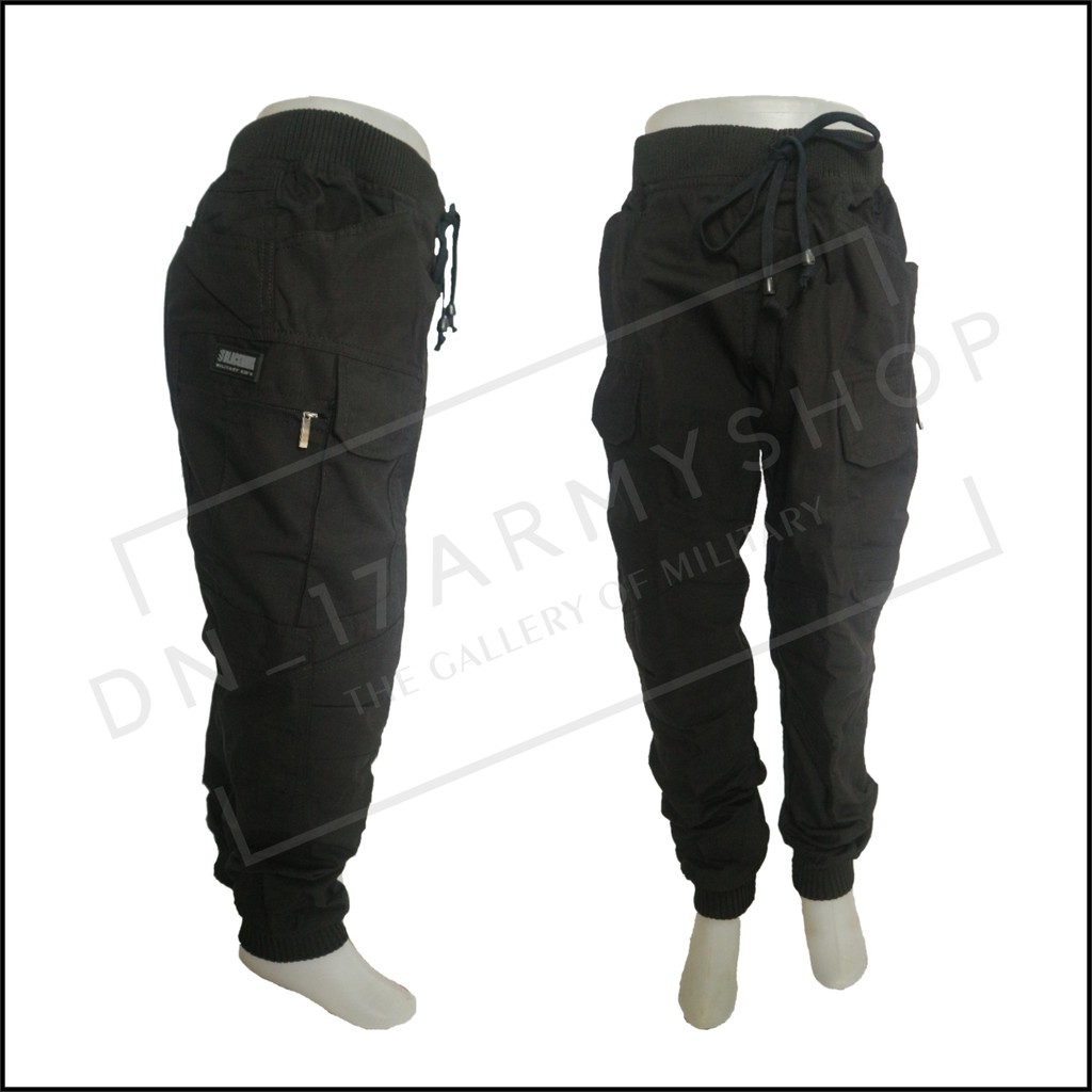 Celana Anak Tactical Lapangan/Joger Krem,Hitam,Abu Ripstop TR
