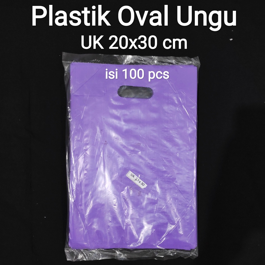 HD Oval Polos 20x30 (100pcs), Plastik bungkus baju, plastik baju, plastik oval