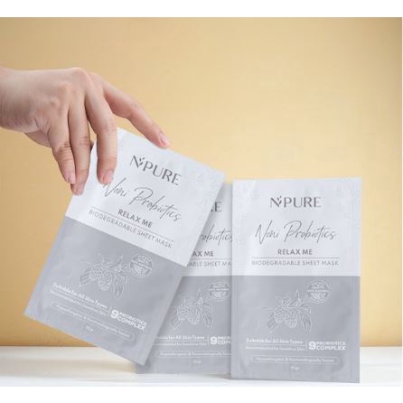 NPURE NONI Probiotic Relax Me SHEET MASK BPOM Original