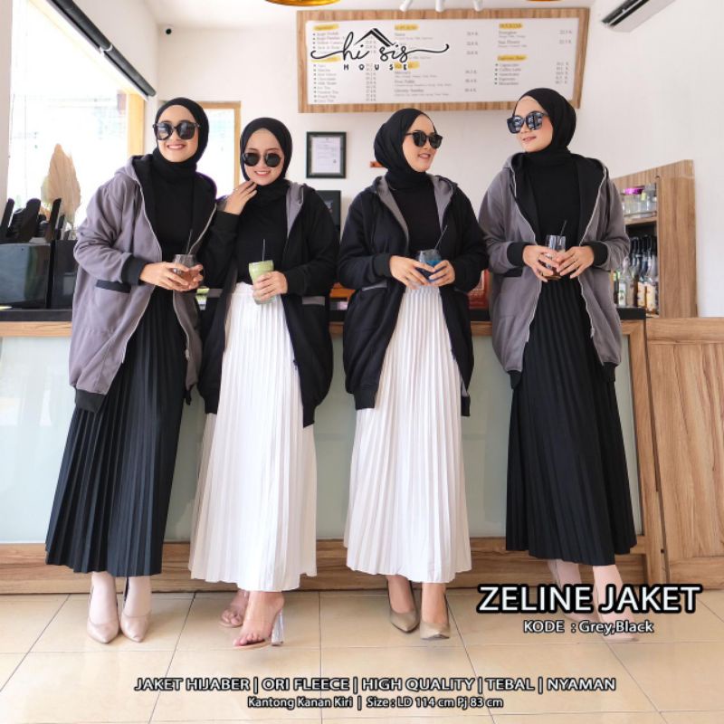 JAKET FLEECE HIGH QUALITY ZELINE JAKET BY HI SIS