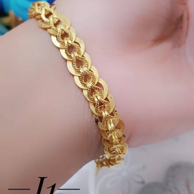 Gelang Lipan Sepuhan Lapis Emas 24k