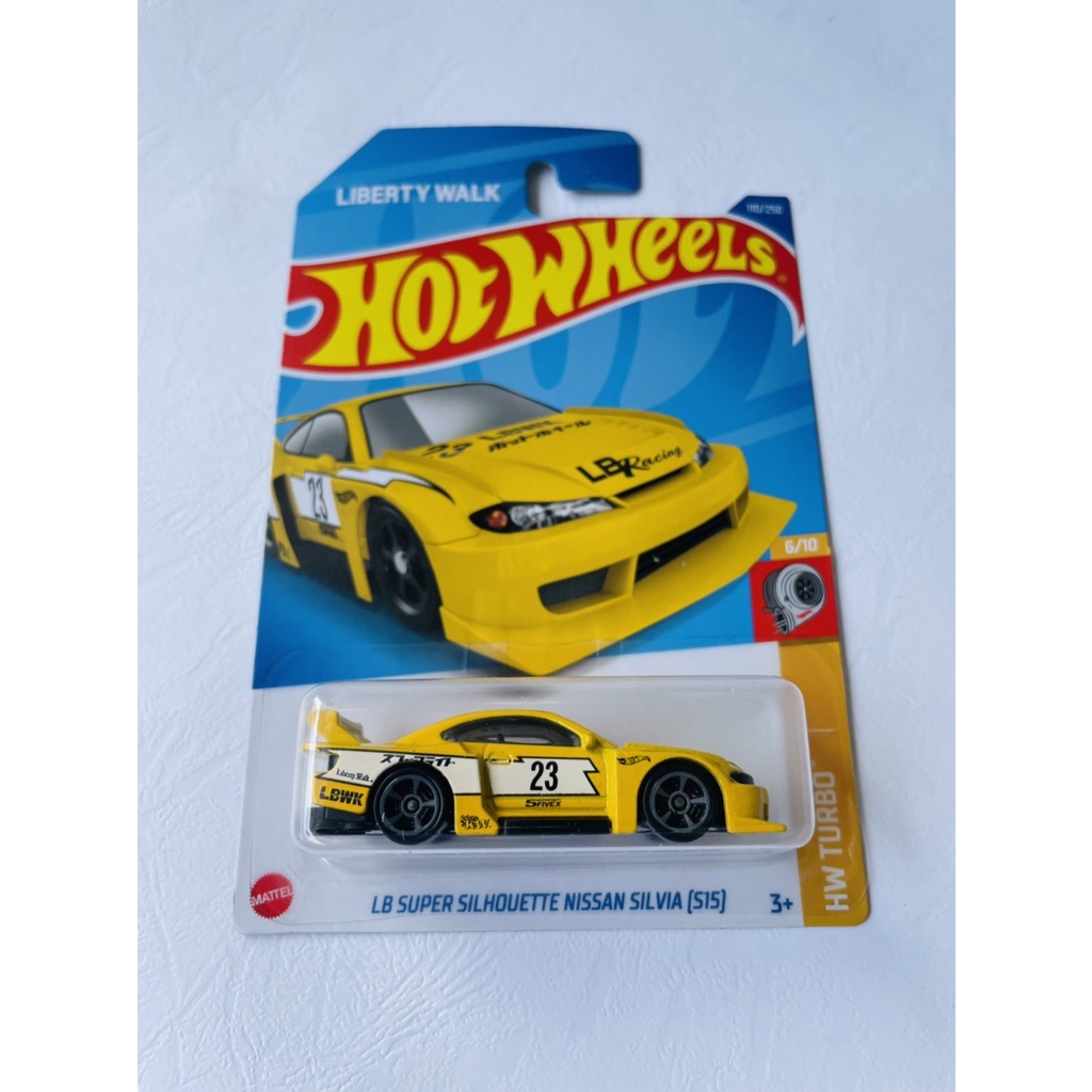 HOTWHEELS HOT WHEELS LB SUPER SILHOUETTE NISSAN SILVIA S15 KUNING LIBERTY WALKS HW TURBO LOT K 2022 
