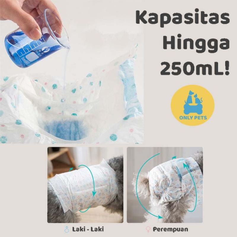 PH.Medan Pet Diaper / Pampers / popok anjing atau kucing [XXS - XL]