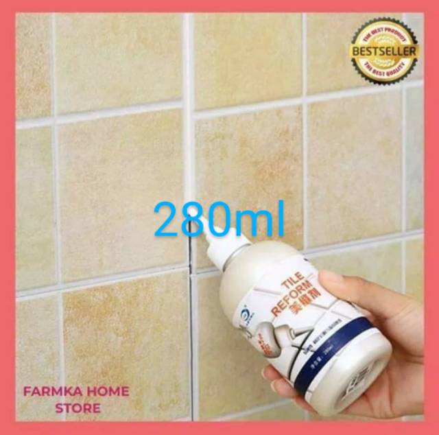 [Ready stock] 280ML Sealer Tile Gap Refill Agent Tile Reform Coating Mold Cleaner Tile Repair