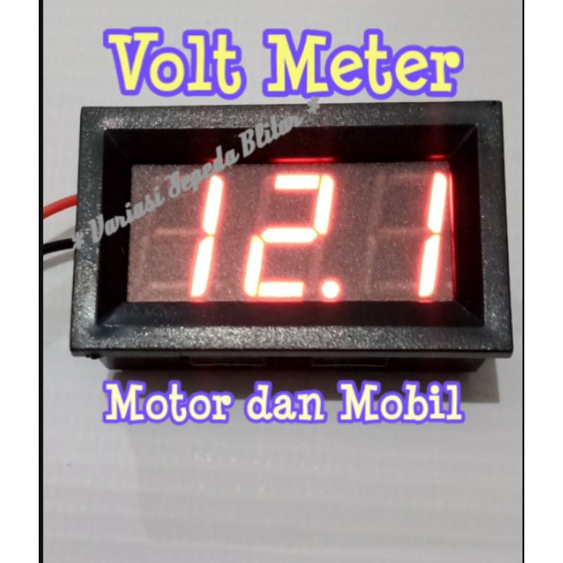 Volt meter DC Volt meter motor Volt meter mobil panel voltmeter voltmeter digital