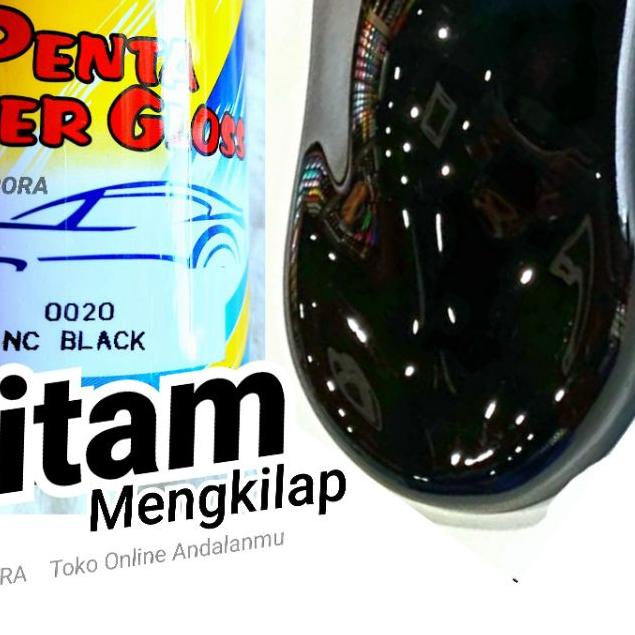 Cat Hitam Penta Super Gloss Black Seperempat Kilo Cet Mobil dan Motor Kualitas Terbaik