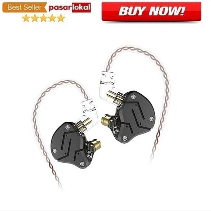PL -  Earphone Knowledge Zenith Hybrid Earphone 1BA 1DD KZ-ZSN Microphone