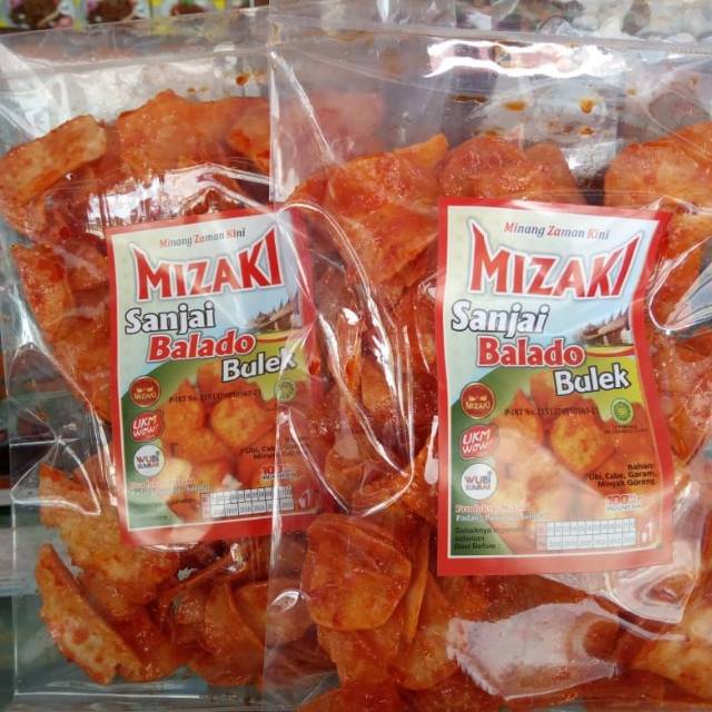 

Kripik sanjai balado bulek200gr