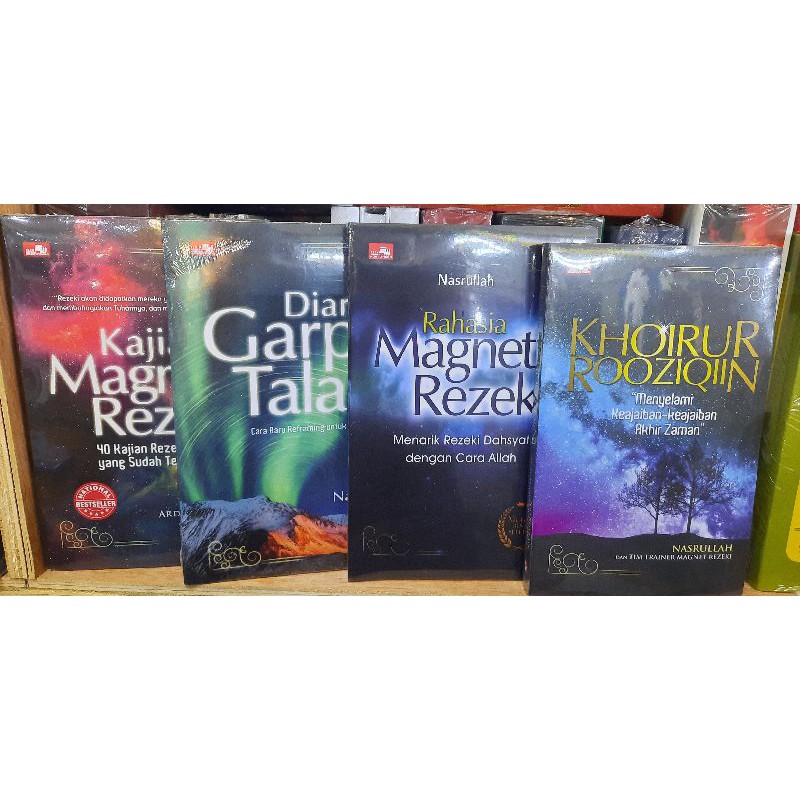 PAKET NASRULLAH LENGKAP 4 BUKU KAJIAN MAGNET REZEKI DIARY GARPU TALA RAHASIA MAGNET REZEKI KHOIRUR R
