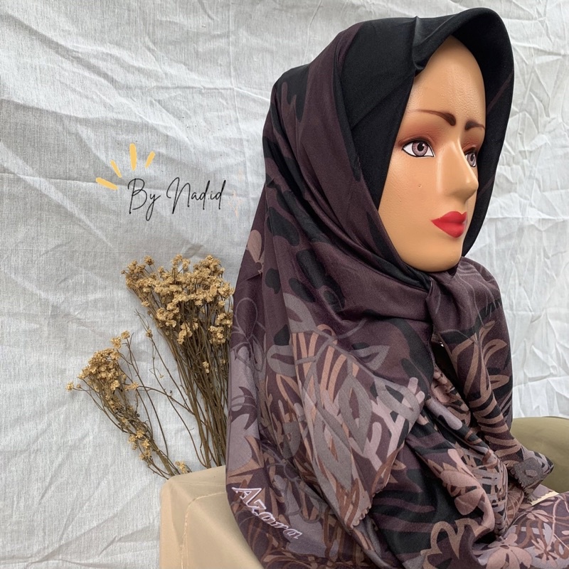 HIJAB MOTIF AZARA SAYANG VOAL LASERCUT TERBARU
